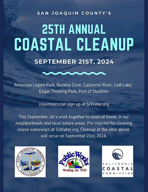 San Joaquin County's Coastal Cleanup Month 2024